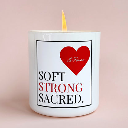 Soft Strong Sacred Candle- Large