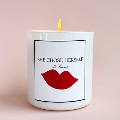 She Chose Herself Candle- Large