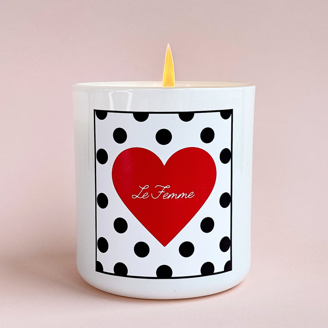 Polka Dot Candle -Large