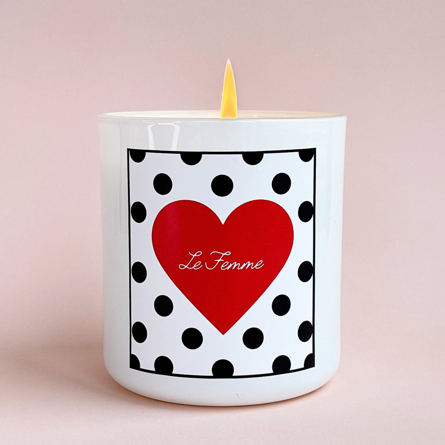 Polka Dot Candle -Large