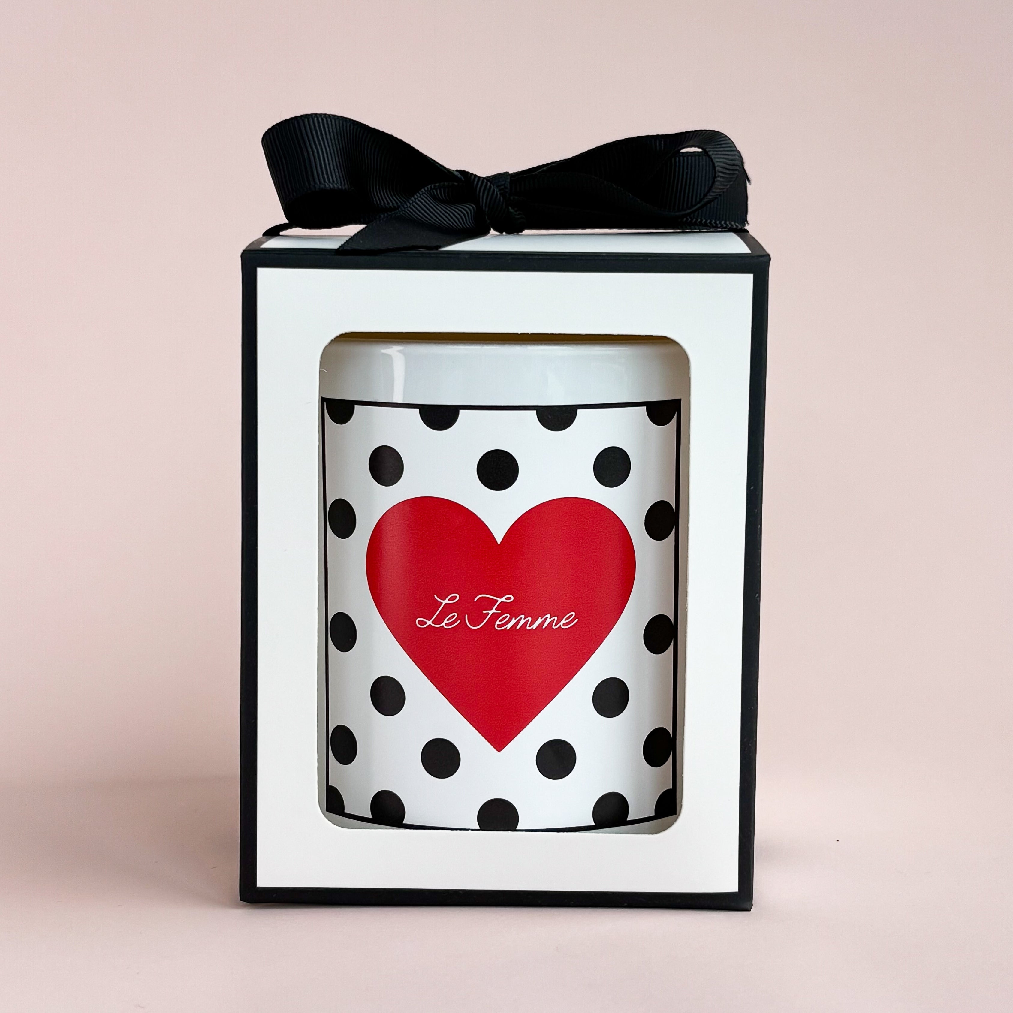 Polka Dot Candle -Large