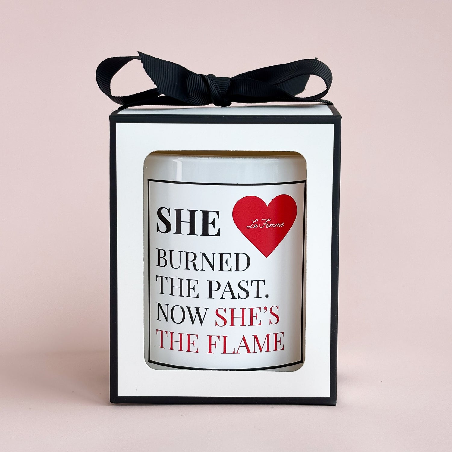 She Burnt The Past Candle- Large