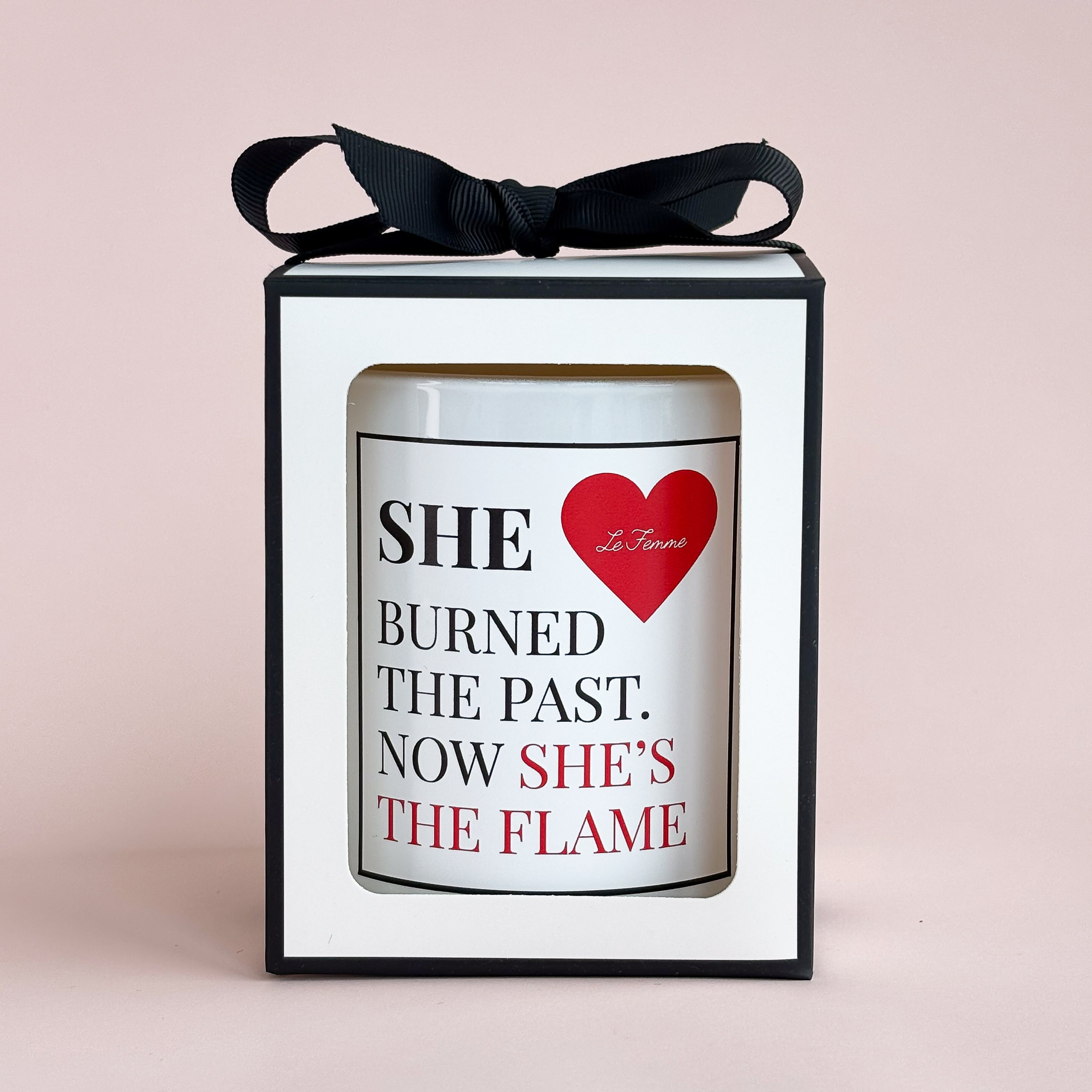 She Burnt The Past Candle- Large