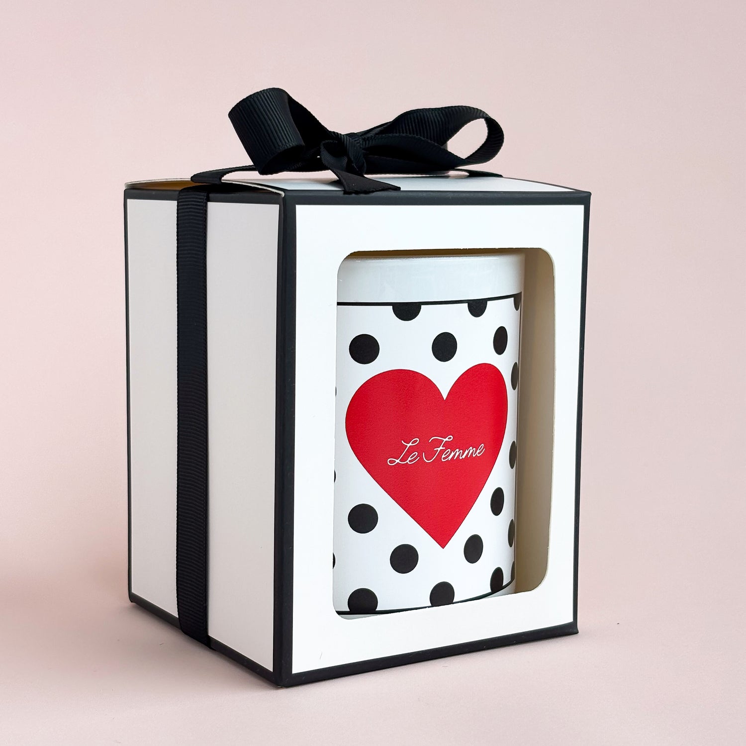 Polka Dot Candle -Large