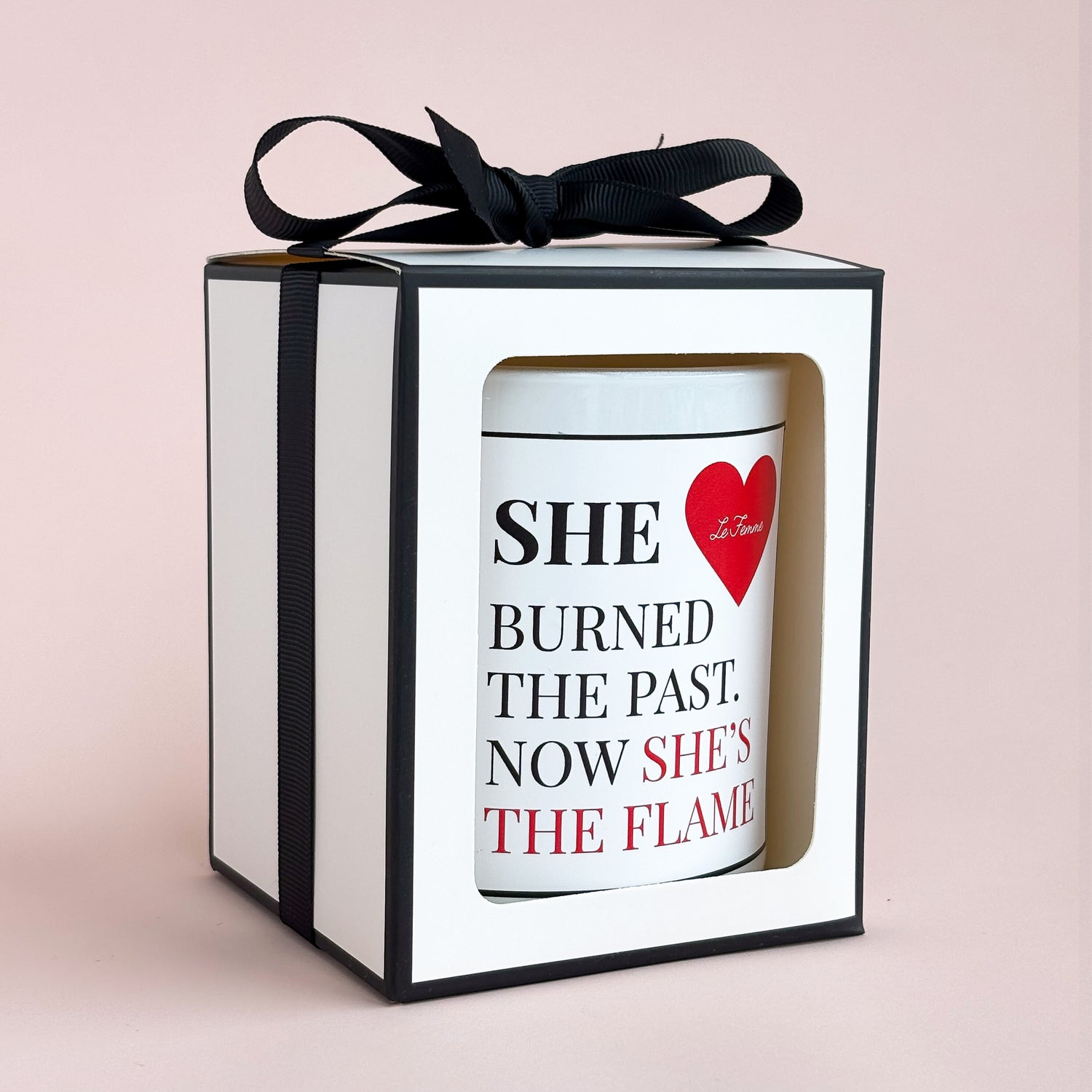 She Burnt The Past Candle- Large