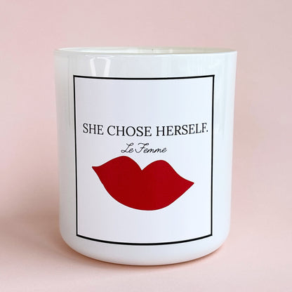 She Chose Herself Candle- Large