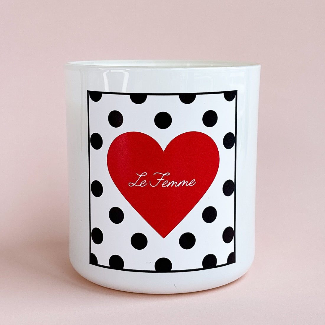 Polka Dot Candle -Large