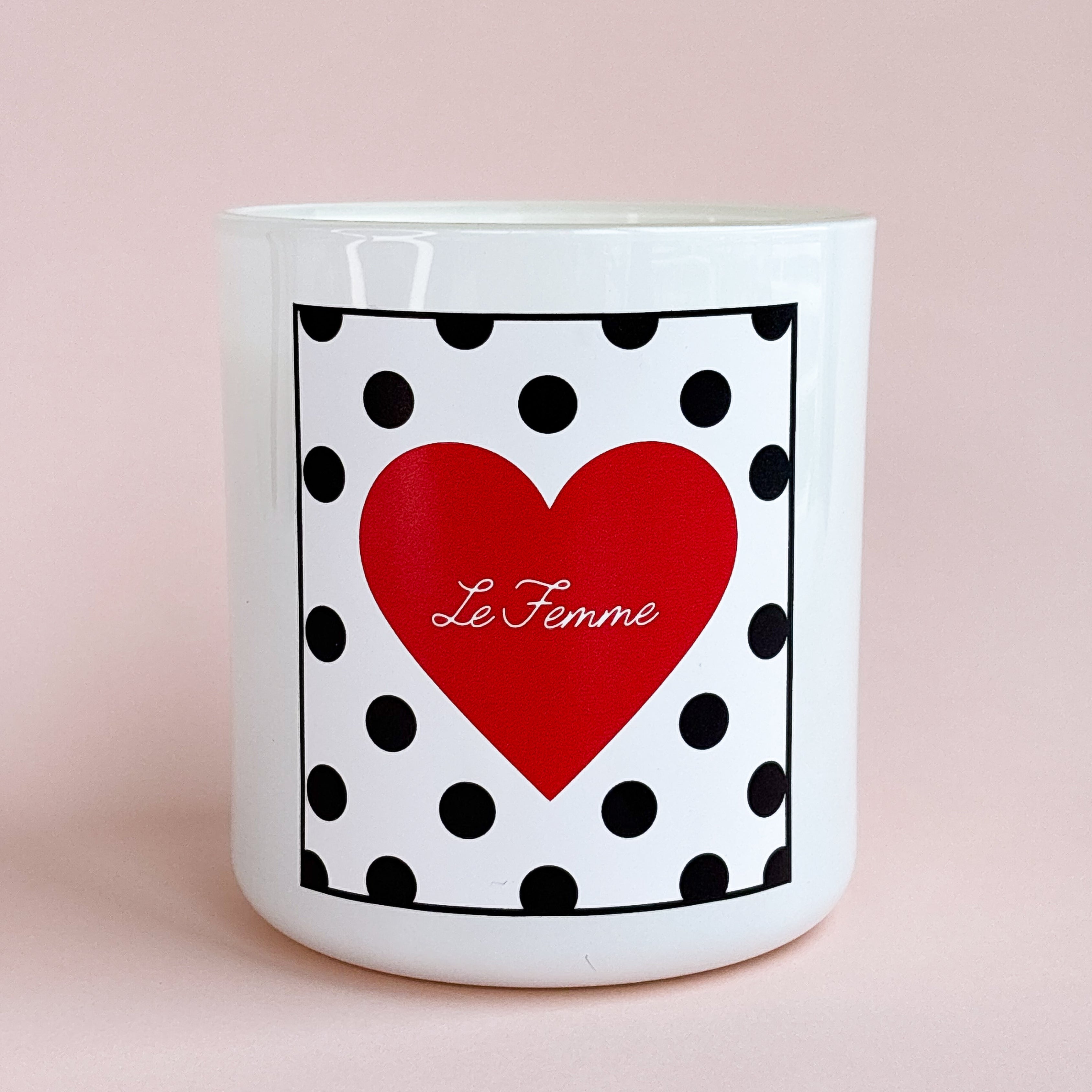 Polka Dot Candle -Large